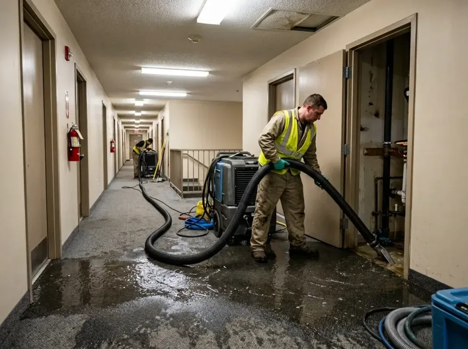 multi-unit-apartment-hallway-f-005 — frequently asked questions, Emergency Burst Pipe Water Extraction & Removal in Day Vall…